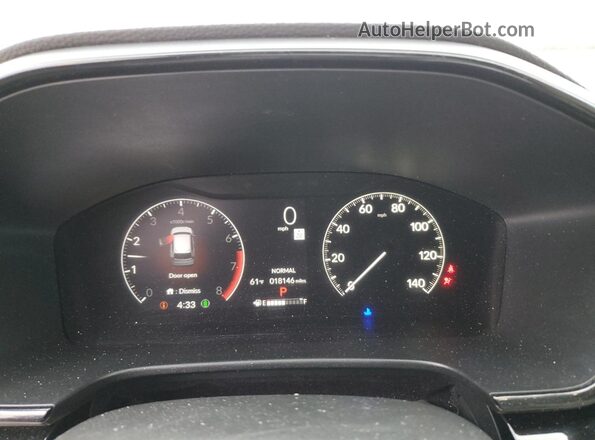 7FARS4H77PE003536 2023 HONDA CR-V Белый Вид щитка приборов