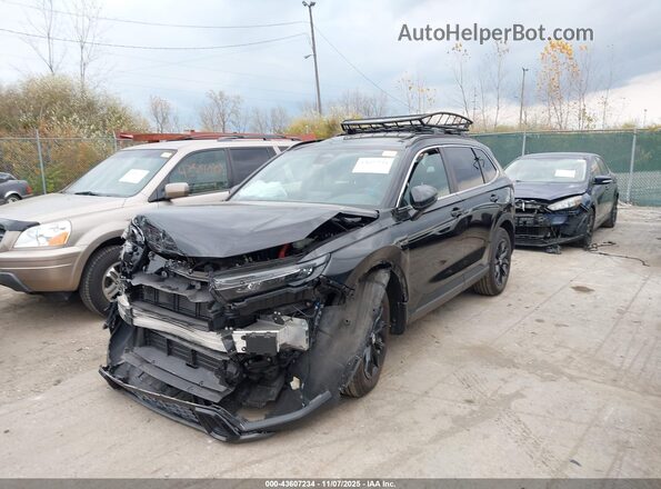 7FARS6H82RE076532 2024 HONDA CR-V Black Առջևի ձախ երեք քառորդ տեսարան