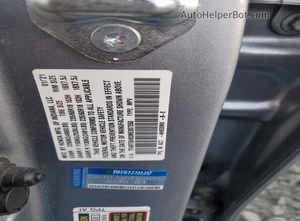 7FART6H83ME007550 2021 HONDA CR-V Серебряный Вид наклейки с VIN-кодом