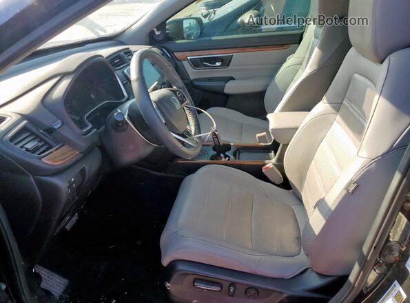 7FARW1H90LE006311 2020 HONDA CR-V Black Front interior view