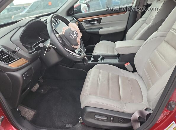 7FARW2H87NE031156 2022 HONDA CR-V Красный Вид салона спереди