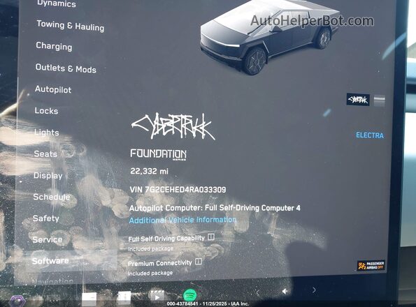 7G2CEHED4RA033309 2024 TESLA CYBERTRUCK Black 