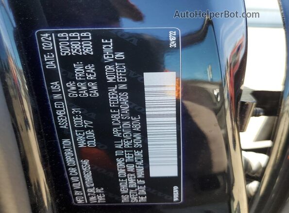 7JRL12THXRG315546 2024 VOLVO S60 Black 