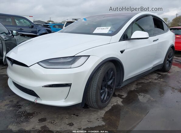 7SAXCAE51NF343010 2022 TESLA MODEL X Белый Передняя левая четверть