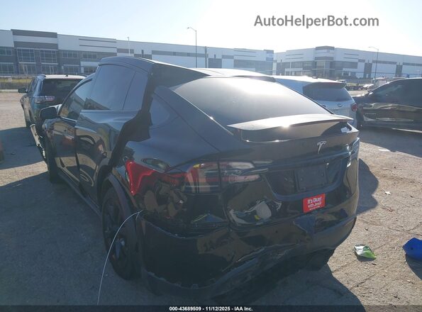 7SAXCAE52NF345378 2022 TESLA MODEL X Black Tył lewy