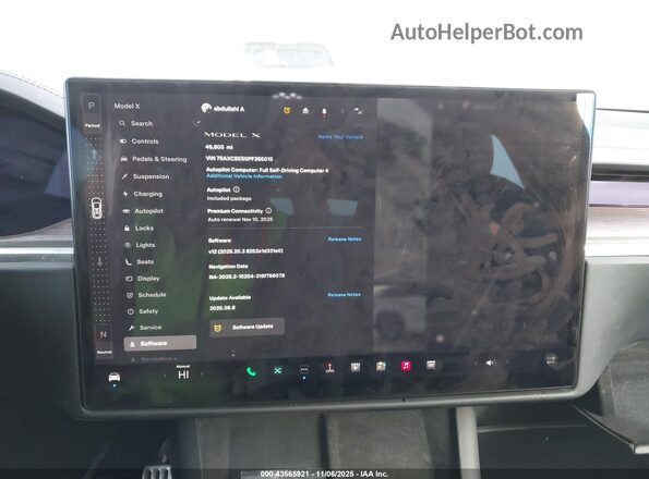 7SAXCBE50PF385015 2023 TESLA MODEL X Black 