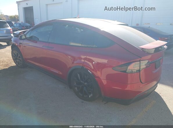 7SAXCBE53SF464400 2025 TESLA MODEL X Red Задня ліва чверть