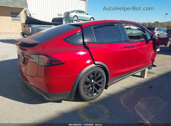 7SAXCBE53SF464400 2025 TESLA MODEL X Red Задня права чверть
