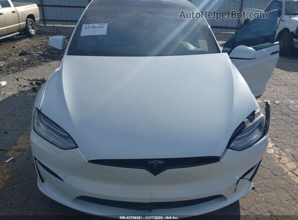 7SAXCBE56PF365514 2023 TESLA MODEL X White Widok z tyłu