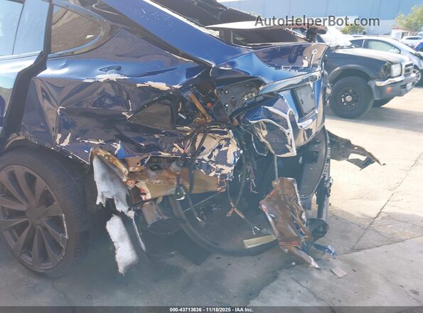 7SAXCBE58NF351269 2022 TESLA MODEL X Blue წინა ხედი