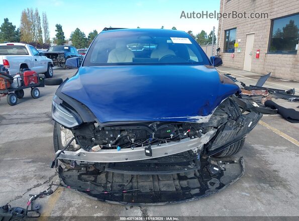 7SAXCBE58NF351269 2022 TESLA MODEL X Blue ხელსაწყოთა პანელის ხედი