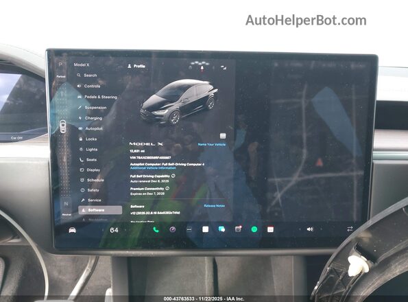 7SAXCBE59RF455887 2024 TESLA MODEL X Black Հետևի նստատեղերի տեսք