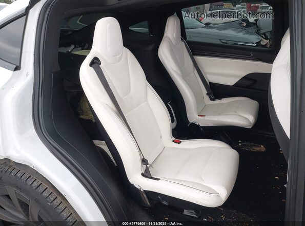 7SAXCBE62NF336596 2022 TESLA MODEL X White Вид наклейки з VIN-кодом