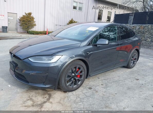 7SAXCBE64SF470022 2025 TESLA MODEL X Серый Передняя левая четверть