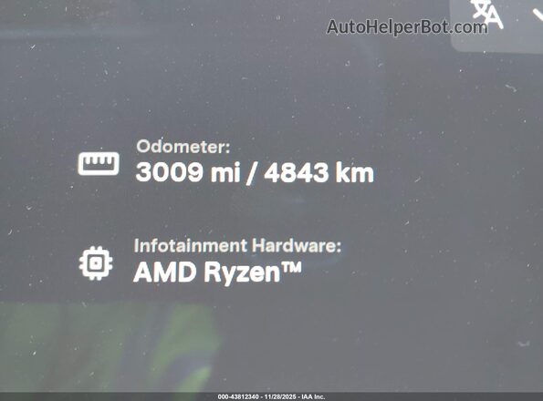 7SAXCBE64SF470022 2025 TESLA MODEL X Серый 