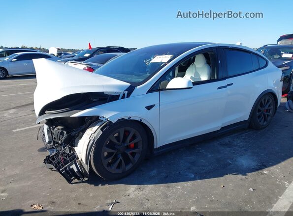7SAXCBE66PF428863 2023 TESLA MODEL X Белый Передняя левая четверть