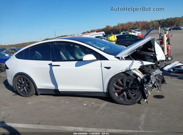 7SAXCBE66PF428863 2023 TESLA MODEL X Белый Вид задней части салона