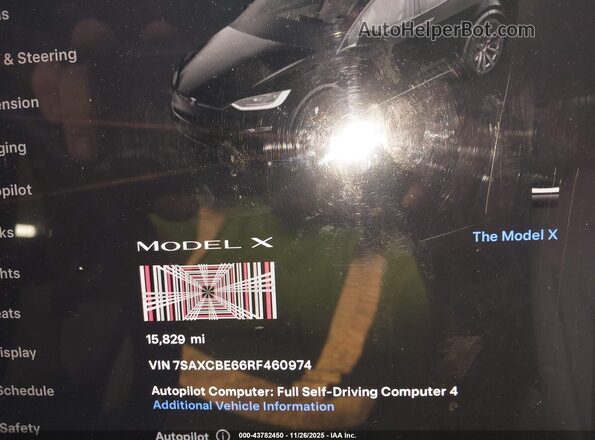 7SAXCBE66RF460974 2024 TESLA MODEL X Black Rear seats view