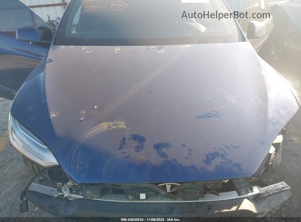 7SAXCBE67NF331474 2022 TESLA MODEL X Blue Vista trasera