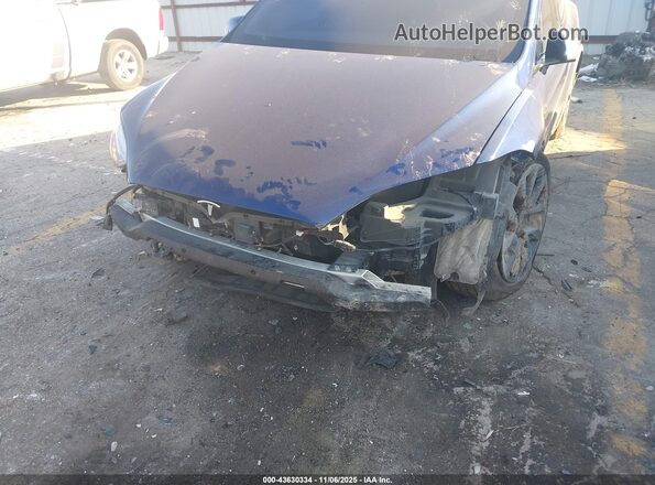 7SAXCBE67NF331474 2022 TESLA MODEL X Blue Vista frontal