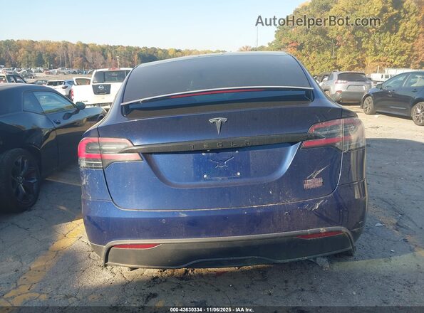 7SAXCBE67NF331474 2022 TESLA MODEL X Blue 