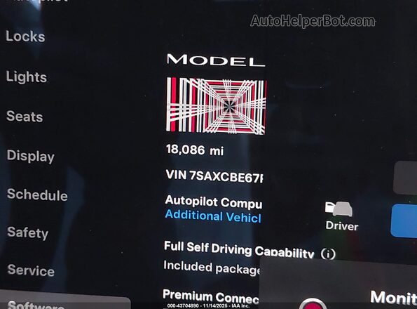7SAXCBE67RF457369 2024 TESLA MODEL X Black Սալոնի 360 աստիճան տեսք