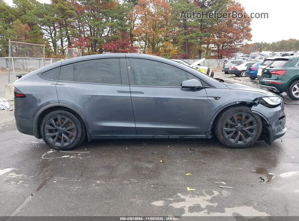 7SAXCDE53NF341129 2022 TESLA MODEL X Gray 360 interior view