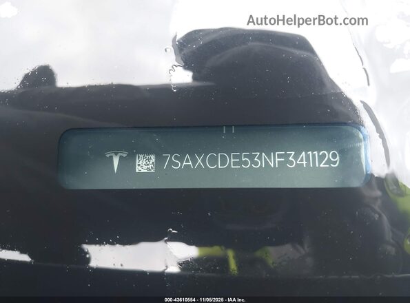 7SAXCDE53NF341129 2022 TESLA MODEL X Gray 