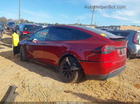 7SAXCDE54RF440628 2024 TESLA MODEL X Red Задня ліва чверть