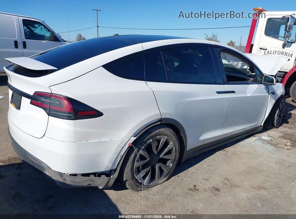 7SAXCDE55NF339480 2022 TESLA MODEL X White Задня права чверть