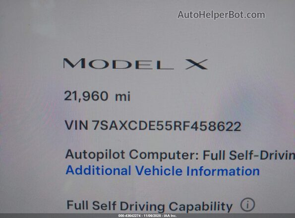 7SAXCDE55RF458622 2024 TESLA MODEL X Black 