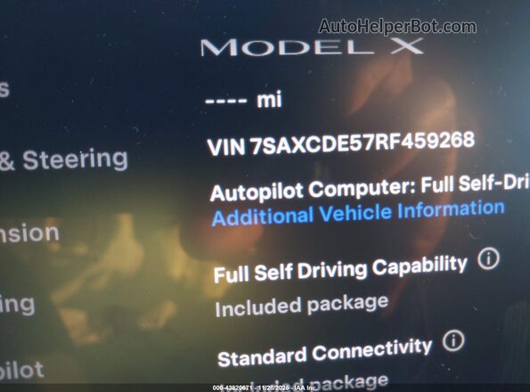 7SAXCDE57RF459268 2024 TESLA MODEL X Black 