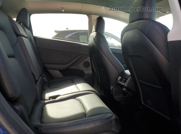 7SAYGAEE8NF545383 2022 TESLA MODEL Blue უკანა სავარძლების ხედი