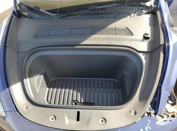 7SAYGAEE8NF545383 2022 TESLA MODEL Blue უკანა სალონის ხედი