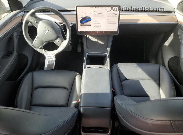 7SAYGAEE8NF545383 2022 TESLA MODEL Blue წინა პანელის ხედი