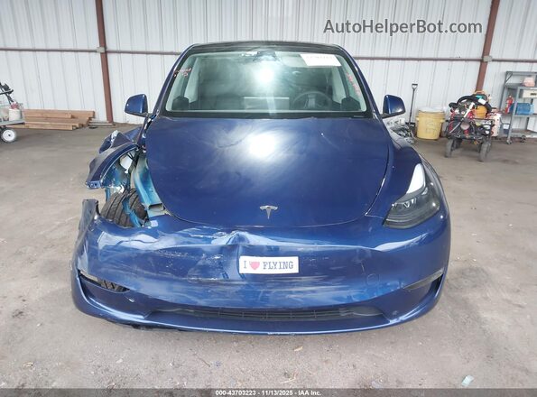 7SAYGAEE9PF873897 2023 TESLA MODEL Y Blue Widok zestawu wskaźników