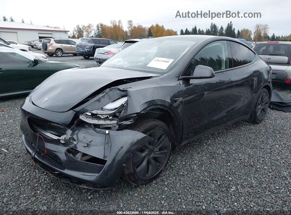 7SAYGDED5SF258801 2025 TESLA MODEL Y Серый Передняя левая четверть