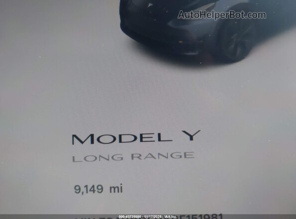 7SAYGDEDXRF151981 2024 TESLA MODEL Y Black Вид задніх сидінь