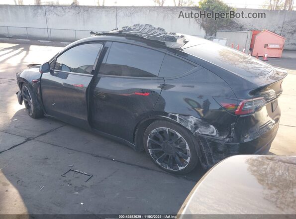 7SAYGDEE0NF351433 2022 TESLA MODEL 3 Black უკანა მარცხენა