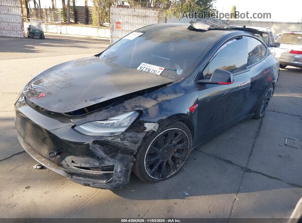 7SAYGDEE0NF351433 2022 TESLA MODEL 3 Black წინა მარცხენა ხედი სამი მეოთხედიდან