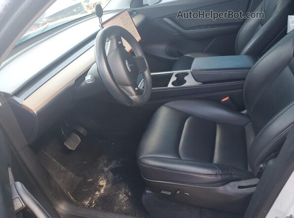 7SAYGDEE1NF327903 2022 TESLA MODEL Белый Вид салона спереди