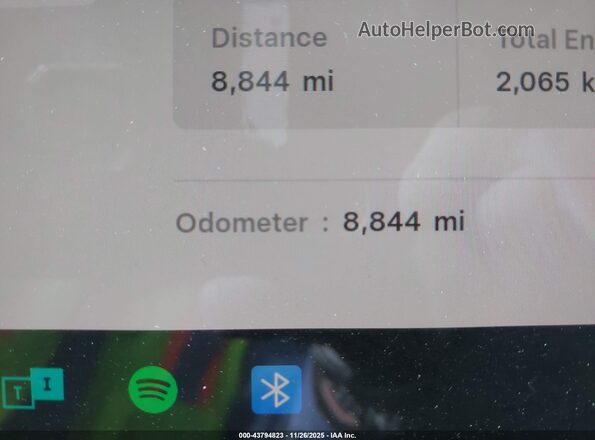 7SAYGDEE4TA496114 2026 TESLA MODEL Y White Vista interior de 360 grados