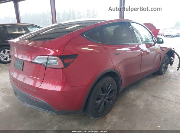 7SAYGDEE6SF237450 2025 TESLA MODEL Y Красный Задняя правая четверть