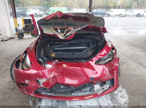 7SAYGDEE6SF237450 2025 TESLA MODEL Y Красный Вид щитка приборов