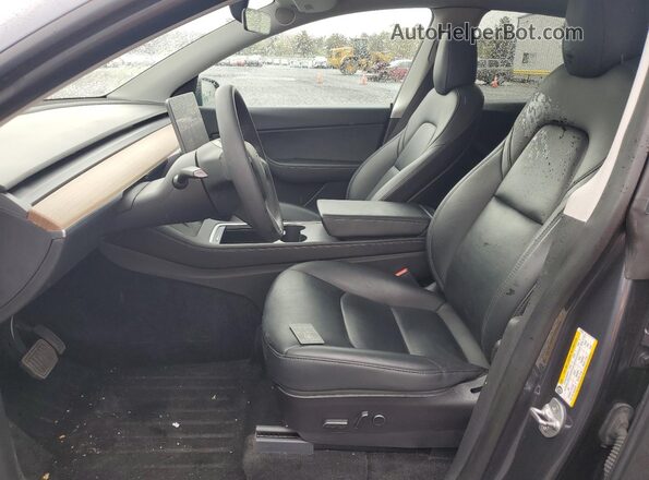 7SAYGDEE7NF315934 2022 TESLA MODEL Gray წინა სალონის ხედი