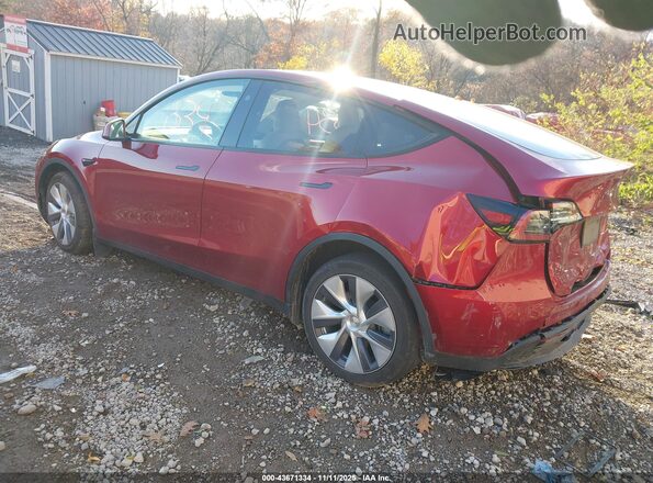 7SAYGDEE7RA260808 2024 TESLA MODEL Y Red Rear left