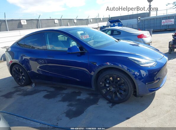 7SAYGDEEXNF393379 2022 TESLA MODEL Y Blue Вид щитка приладів