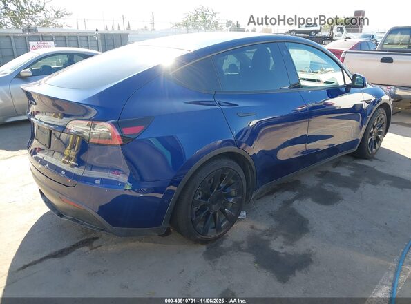 7SAYGDEEXNF393379 2022 TESLA MODEL Y Blue Задня права чверть