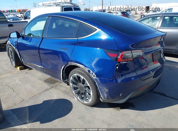 7SAYGDEEXNF393379 2022 TESLA MODEL Y Blue Задня ліва чверть
