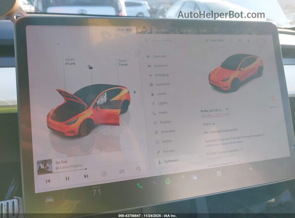 7SAYGDEF0NF488560 2022 TESLA MODEL Y White 
